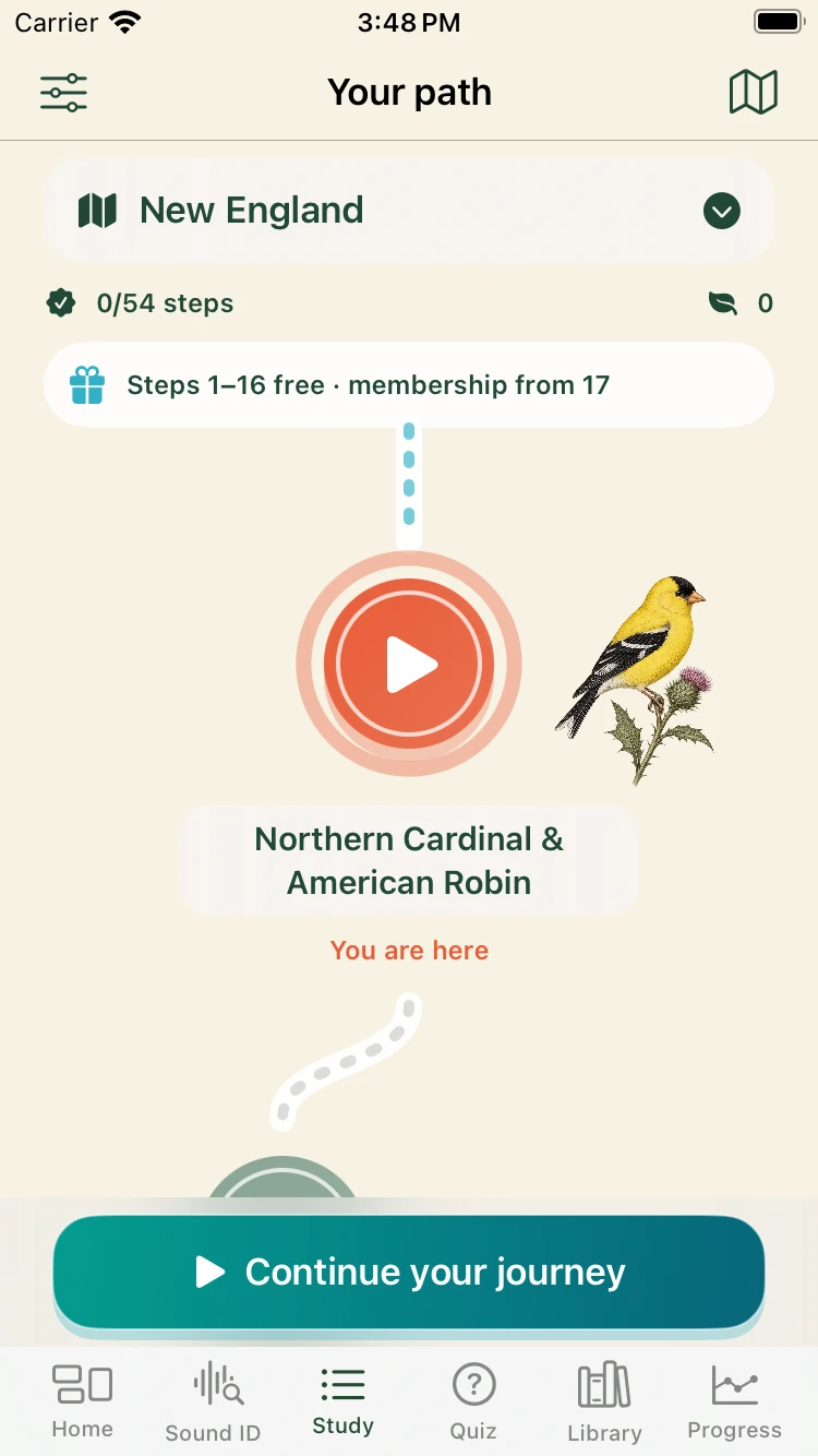iPhone regional learning path for New England