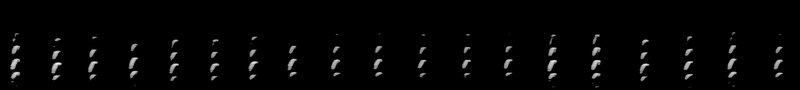 Spectrogram of a Black-necked Stilt alarm call: time runs left to right and pitch rises upward