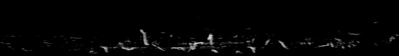 Spectrogram of a Glossy Ibis flight call: time runs left to right and pitch rises upward