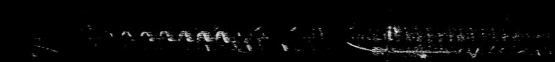 Spectrogram of a Hooded Merganser alarm call: time runs left to right and pitch rises upward