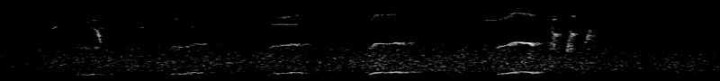 Spectrogram of a Osprey call: time runs left to right and pitch rises upward
