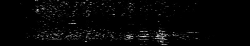 Spectrogram of a Trumpeter Swan call: time runs left to right and pitch rises upward